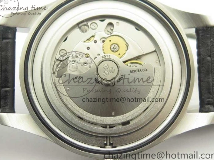 MIROTIME 0718 Supportive Mark XVII IW326501 MKS 1:1 Best Edition Black Dial On Black Leather Strap MIYOTA 9015 V 7208